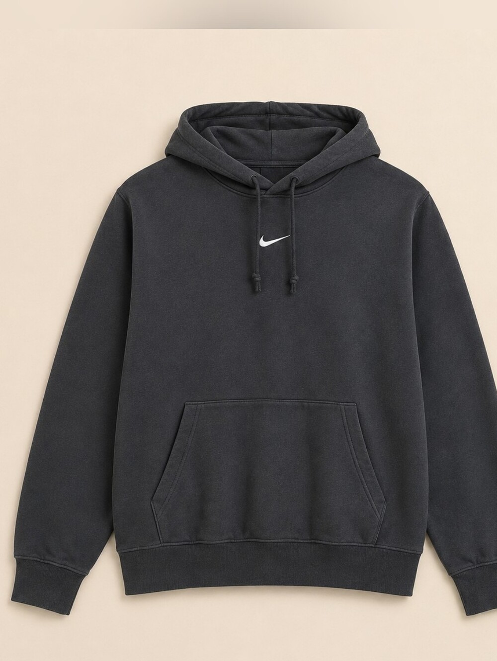 Nike Men's Charcoal Gray Swoosh Pullover Hoodie Size Medium